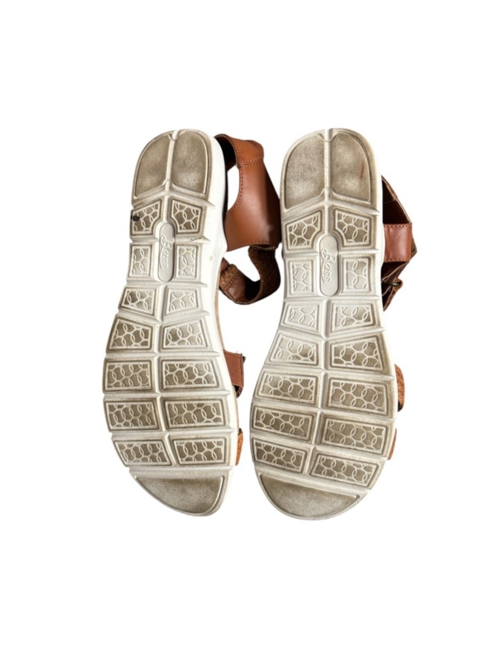 G.H. Bass Stella Braided Sandals Size 8 | Tan Leather Comfort Summer Shoes - Picture 5 of 5